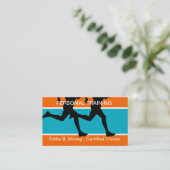 Visitekaartjes voor persoonlijke fitnesstraining (Staand voorkant)