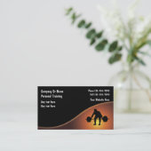 Visitekaartjes voor persoonlijke opleiders (Staand voorkant)