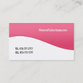 Visitekaartjes voor persoonlijke opleiders (Achterkant)