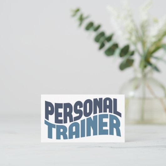 Visitekaartjes voor persoonlijke opleiders (Staand voorkant)