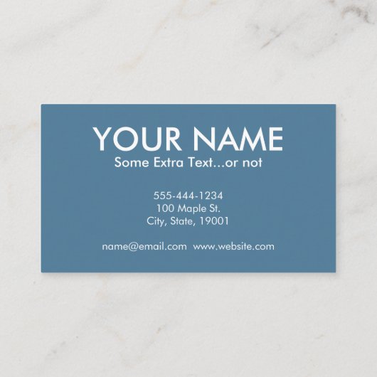 Visitekaartjes voor persoonlijke opleiders (Achterkant)