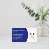 Visitekaartjes voor persoonlijke opleiders (Staand voorkant)