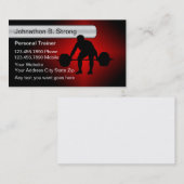 Visitekaartjes voor persoonlijke trainers (Voorkant / Achterkant)