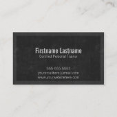 Visitekaartjes voor persoonlijke treingeschiktheid (Achterkant)