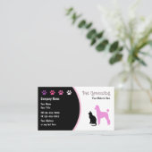 Visitekaartjes voor pet-grooming nieuw (Staand voorkant)