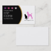 Visitekaartjes voor pet-grooming nieuw (Voorkant / Achterkant)