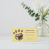 Visitekaartjes voor Pet Sitter Services pw Afdrukk (Staand voorkant)