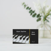 Visitekaartjes VOOR PIANO-TEACHER (Staand voorkant)