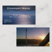 visitekaartjes voor piloten en luchtvaartpersoneel (Voorkant / Achterkant)