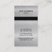 Visitekaartjes voor platina / aluminium 'look' (Achterkant)