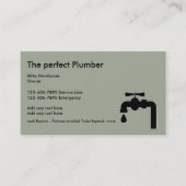 Visitekaartjes voor Plumber Service (Voorkant)