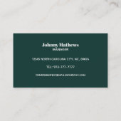 Visitekaartjes voor poolreiniging (Achterkant)