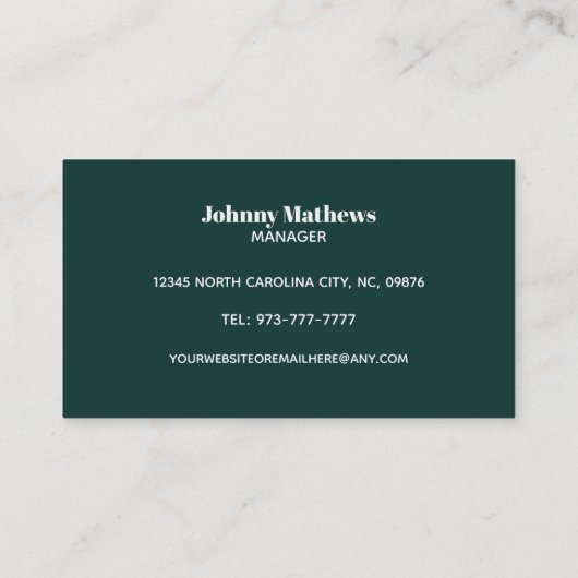 Visitekaartjes voor poolreiniging (Achterkant)