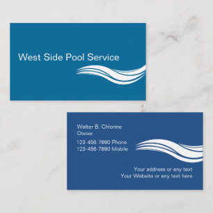 Visitekaartjes voor poolservice