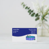 Visitekaartjes voor poolservice (Staand voorkant)