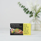 Visitekaartjes voor portiecontrole (Staand voorkant)