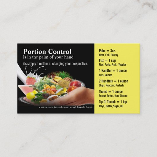 Visitekaartjes voor portiecontrole (Voorkant)