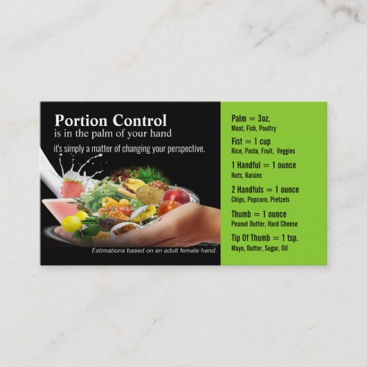 Visitekaartjes voor portiecontrole (Voorkant)