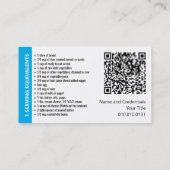 Visitekaartjes voor portiecontrole (Achterkant)