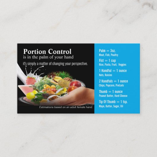 Visitekaartjes voor portiecontrole (Voorkant)