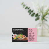 Visitekaartjes voor portiecontrole (Staand voorkant)