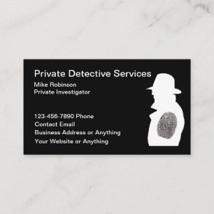 Visitekaartjes voor privédetectives en -onderzoeke