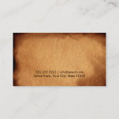Visitekaartjes voor professioneel gebrand papier (Achterkant)