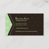 visitekaartjes voor professionele huishoudreinigin (Achterkant)