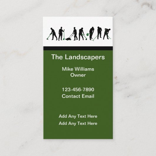 Visitekaartjes voor professionele landschapsarchit (Voorkant)