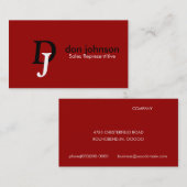 Visitekaartjes voor professionele monogram (Voorkant / Achterkant)