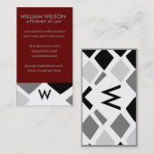 Visitekaartjes voor professionele monogram (Voorkant / Achterkant)