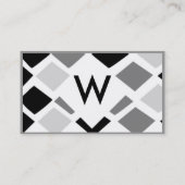 Visitekaartjes voor professionele monogram (Achterkant)