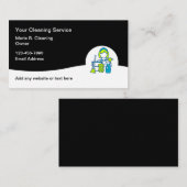 Visitekaartjes voor professionele reinigingsservic (Voorkant / Achterkant)