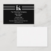 Visitekaartjes voor professionele schoonmaak (Voorkant / Achterkant)