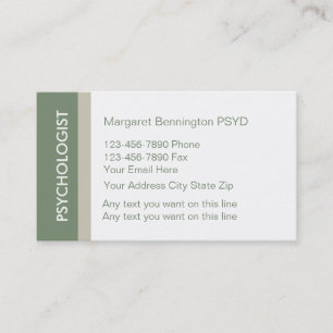 Visitekaartjes voor Psychologen