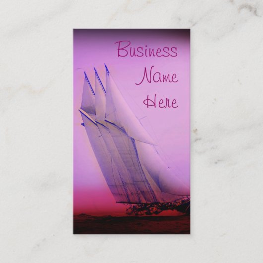  Visitekaartjes voor racejacht (Voorkant)