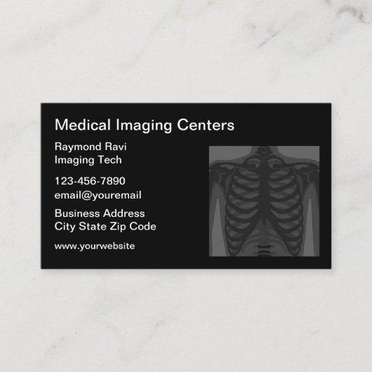 Visitekaartjes voor radiologische medische beeldvo (Voorkant)