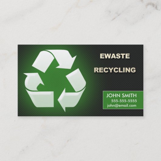 Visitekaartjes voor recycling van afval - Ontwerp  (Voorkant)