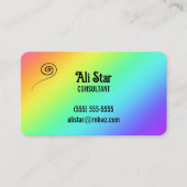 Visitekaartjes voor regenbooggradiënt (Voorkant)