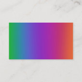 Visitekaartjes voor regenbooggradiënt (Achterkant)