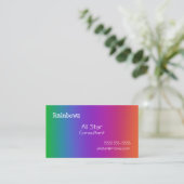 Visitekaartjes voor regenbooggradiënt (Staand voorkant)