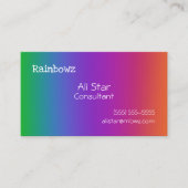 Visitekaartjes voor regenbooggradiënt (Voorkant)