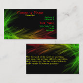 Visitekaartjes voor regenboogkleuren (Voorkant / Achterkant)