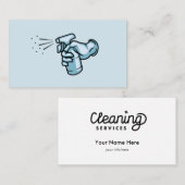 Visitekaartjes voor reinigingsdiensten (Voorkant / Achterkant)