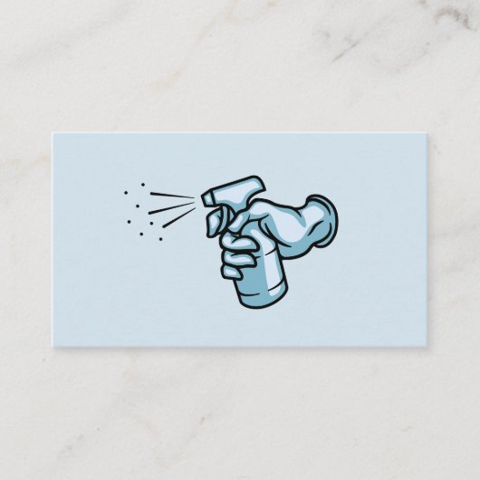 Visitekaartjes voor reinigingsdiensten (Voorkant)