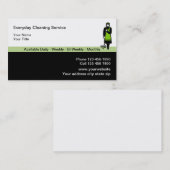 Visitekaartjes voor reinigingsservice (Voorkant / Achterkant)