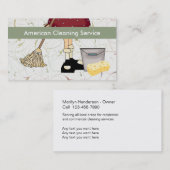 Visitekaartjes voor reinigingsservice (Voorkant / Achterkant)