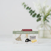 Visitekaartjes voor reinigingsservice (Staand voorkant)