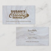 Visitekaartjes voor  reinigingsservice (Voorkant / Achterkant)