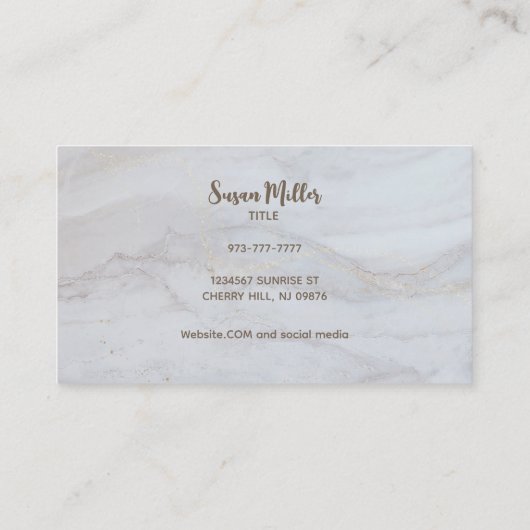 Visitekaartjes voor  reinigingsservice (Achterkant)